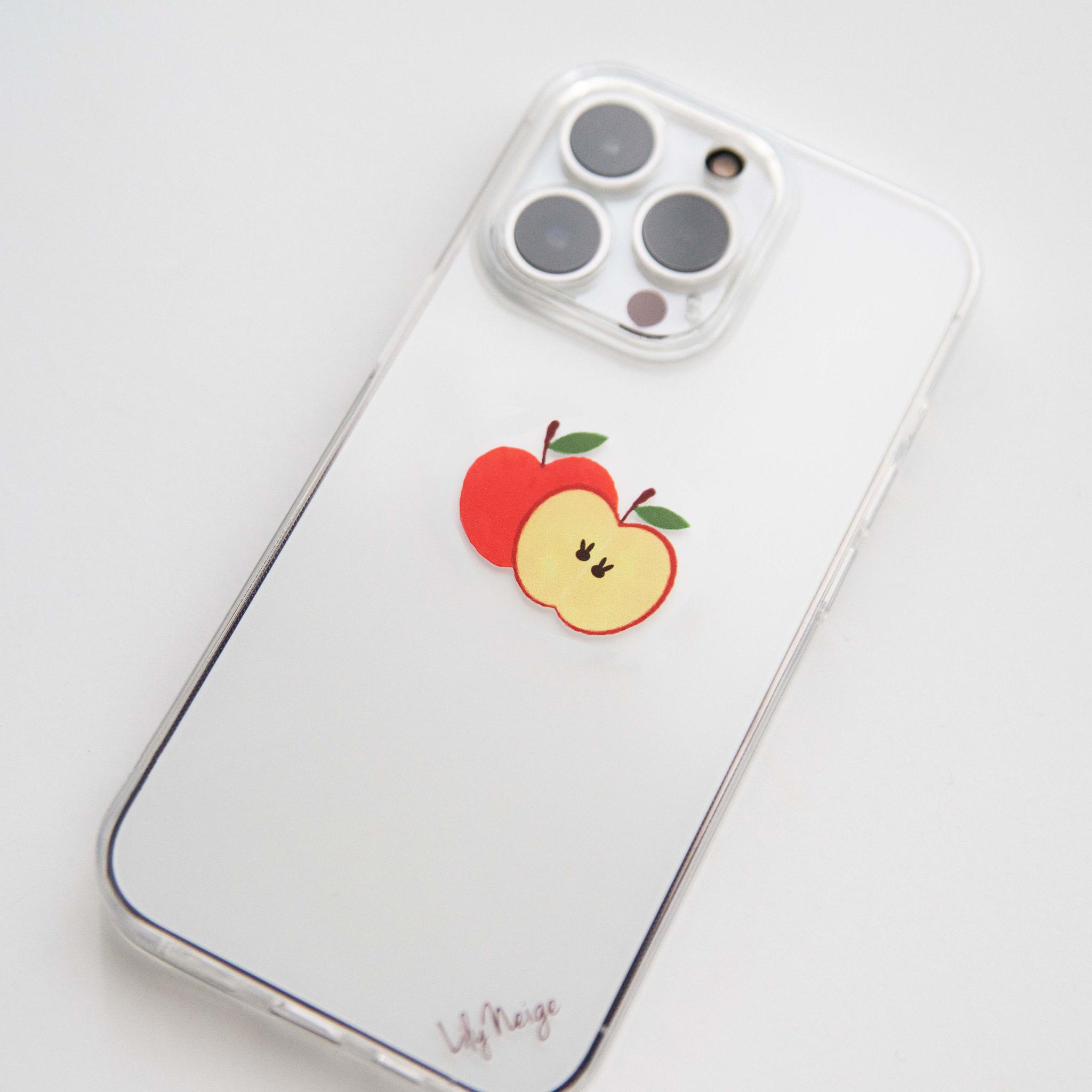 スマホケース　リンゴの種がウサギなケース　iPhone　android アンドロイド　スマホカバー | 2枚目