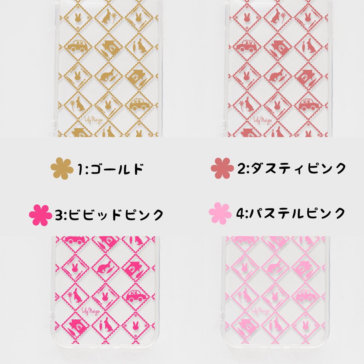 スマホケース　アンティーク柄　たくさんのウサギ柄　アンドロイド　iPhone　ケース | 3枚目