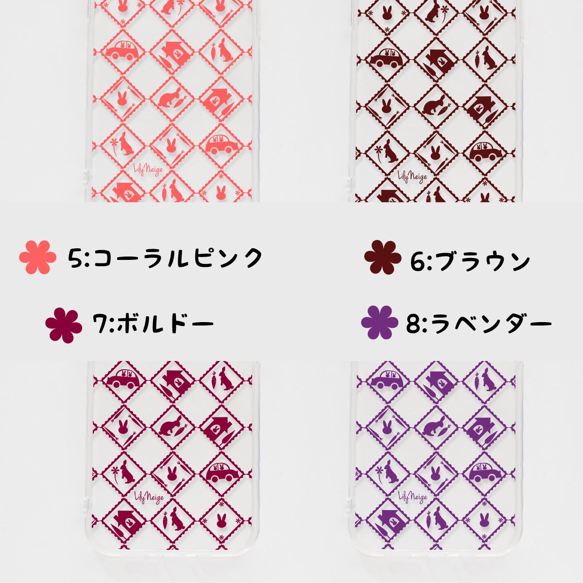 スマホケース　アンティーク柄　たくさんのウサギ柄　アンドロイド　iPhone　ケース | 4枚目