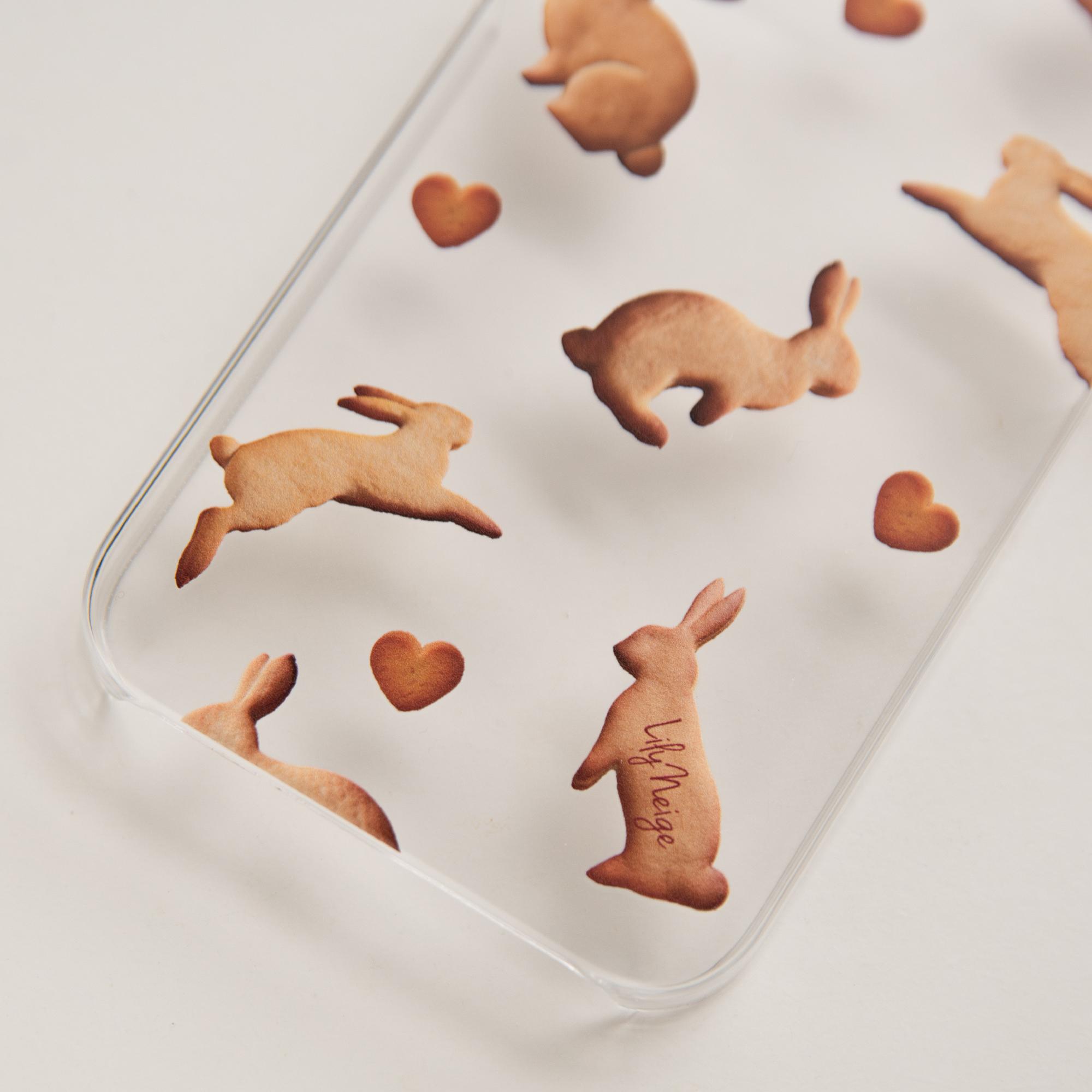うさぎのクッキーのスマホケース　スマホカバー　美味しそうなクッキー柄 | 2枚目